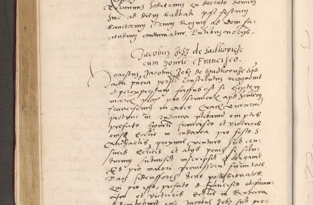 Zdjęcie nr 378 dla obiektu archiwalnego: Acta actorum, sententiarum diffinitivarum coram reverendo domino Petro Miscowski canonico et in spiritualibus vicario generali Cracoviensi ad annum Domini Mᵐᵘᵐ DXLVIᵗᵘᵐ, cuius indictio est quarta, pontificatus sanctissimi in Christo patris et domini nostri domini Pauli divina providencia pape tercii, a die tercia mensis Novembris, annus duodecimus (sic!) feliciter continuantur