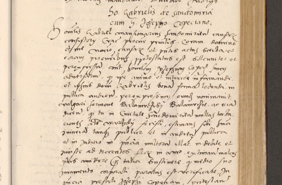 Zdjęcie nr 377 dla obiektu archiwalnego: Acta actorum, sententiarum diffinitivarum coram reverendo domino Petro Miscowski canonico et in spiritualibus vicario generali Cracoviensi ad annum Domini Mᵐᵘᵐ DXLVIᵗᵘᵐ, cuius indictio est quarta, pontificatus sanctissimi in Christo patris et domini nostri domini Pauli divina providencia pape tercii, a die tercia mensis Novembris, annus duodecimus (sic!) feliciter continuantur