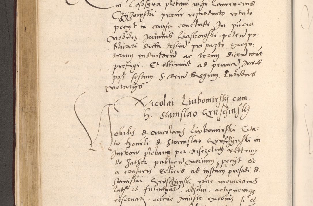Zdjęcie nr 374 dla obiektu archiwalnego: Acta actorum, sententiarum diffinitivarum coram reverendo domino Petro Miscowski canonico et in spiritualibus vicario generali Cracoviensi ad annum Domini Mᵐᵘᵐ DXLVIᵗᵘᵐ, cuius indictio est quarta, pontificatus sanctissimi in Christo patris et domini nostri domini Pauli divina providencia pape tercii, a die tercia mensis Novembris, annus duodecimus (sic!) feliciter continuantur