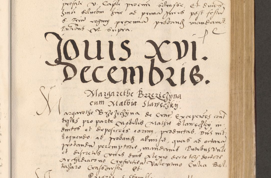 Zdjęcie nr 367 dla obiektu archiwalnego: Acta actorum, sententiarum diffinitivarum coram reverendo domino Petro Miscowski canonico et in spiritualibus vicario generali Cracoviensi ad annum Domini Mᵐᵘᵐ DXLVIᵗᵘᵐ, cuius indictio est quarta, pontificatus sanctissimi in Christo patris et domini nostri domini Pauli divina providencia pape tercii, a die tercia mensis Novembris, annus duodecimus (sic!) feliciter continuantur