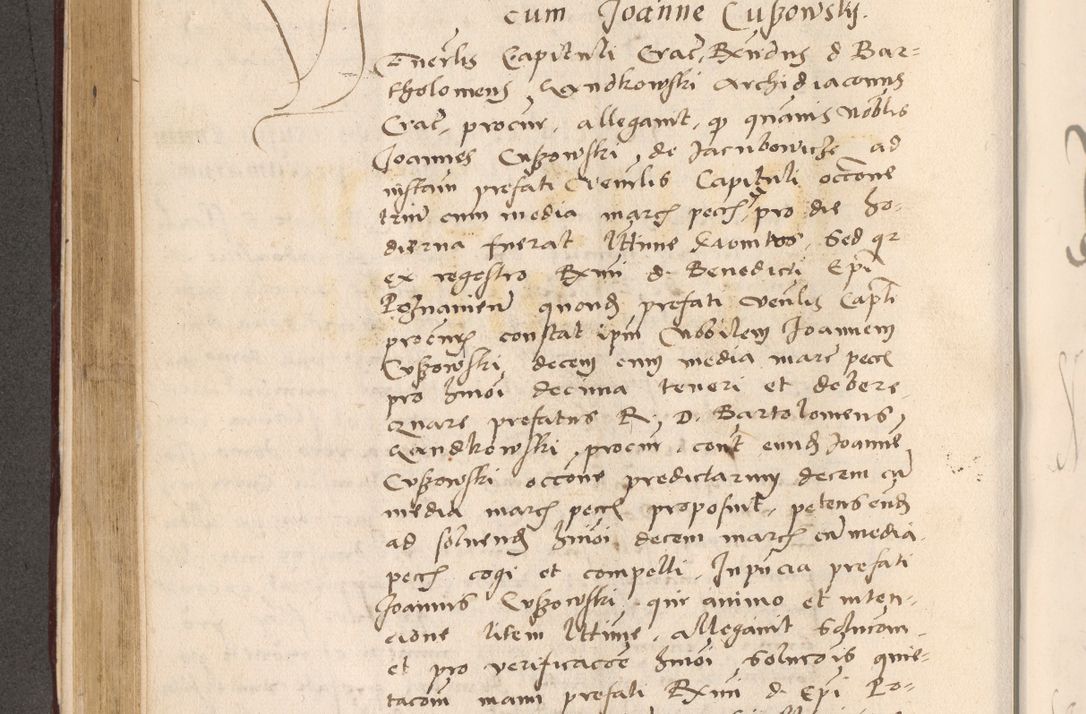 Zdjęcie nr 366 dla obiektu archiwalnego: Acta actorum, sententiarum diffinitivarum coram reverendo domino Petro Miscowski canonico et in spiritualibus vicario generali Cracoviensi ad annum Domini Mᵐᵘᵐ DXLVIᵗᵘᵐ, cuius indictio est quarta, pontificatus sanctissimi in Christo patris et domini nostri domini Pauli divina providencia pape tercii, a die tercia mensis Novembris, annus duodecimus (sic!) feliciter continuantur