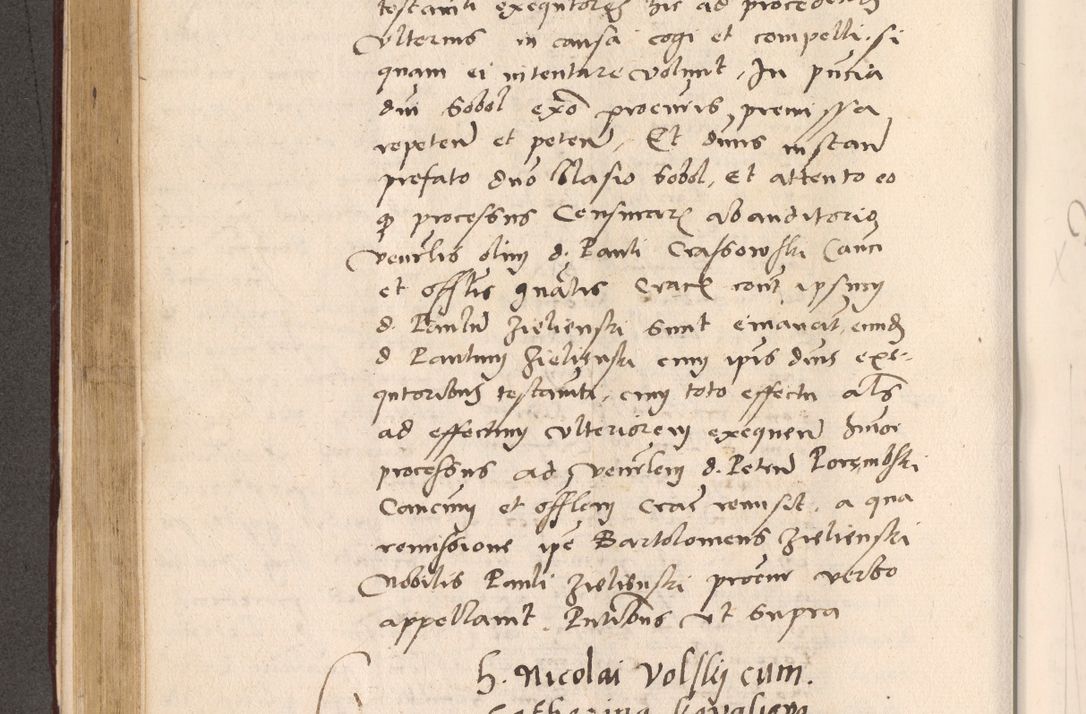 Zdjęcie nr 364 dla obiektu archiwalnego: Acta actorum, sententiarum diffinitivarum coram reverendo domino Petro Miscowski canonico et in spiritualibus vicario generali Cracoviensi ad annum Domini Mᵐᵘᵐ DXLVIᵗᵘᵐ, cuius indictio est quarta, pontificatus sanctissimi in Christo patris et domini nostri domini Pauli divina providencia pape tercii, a die tercia mensis Novembris, annus duodecimus (sic!) feliciter continuantur