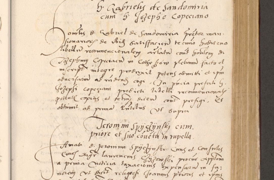 Zdjęcie nr 361 dla obiektu archiwalnego: Acta actorum, sententiarum diffinitivarum coram reverendo domino Petro Miscowski canonico et in spiritualibus vicario generali Cracoviensi ad annum Domini Mᵐᵘᵐ DXLVIᵗᵘᵐ, cuius indictio est quarta, pontificatus sanctissimi in Christo patris et domini nostri domini Pauli divina providencia pape tercii, a die tercia mensis Novembris, annus duodecimus (sic!) feliciter continuantur