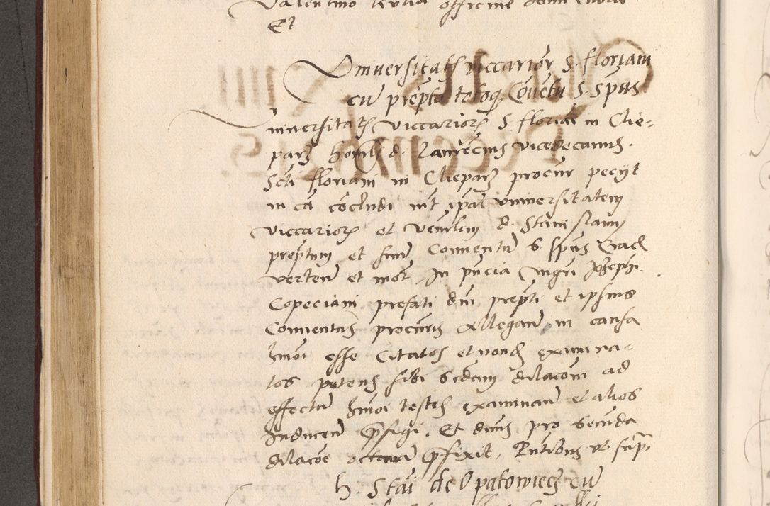 Zdjęcie nr 360 dla obiektu archiwalnego: Acta actorum, sententiarum diffinitivarum coram reverendo domino Petro Miscowski canonico et in spiritualibus vicario generali Cracoviensi ad annum Domini Mᵐᵘᵐ DXLVIᵗᵘᵐ, cuius indictio est quarta, pontificatus sanctissimi in Christo patris et domini nostri domini Pauli divina providencia pape tercii, a die tercia mensis Novembris, annus duodecimus (sic!) feliciter continuantur