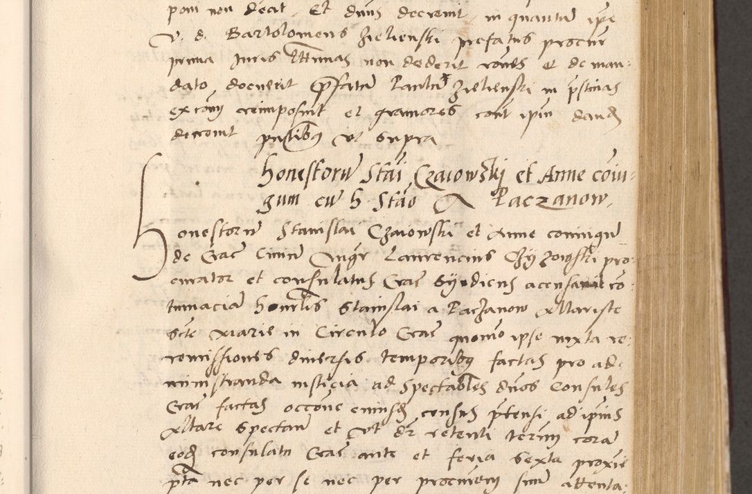 Zdjęcie nr 353 dla obiektu archiwalnego: Acta actorum, sententiarum diffinitivarum coram reverendo domino Petro Miscowski canonico et in spiritualibus vicario generali Cracoviensi ad annum Domini Mᵐᵘᵐ DXLVIᵗᵘᵐ, cuius indictio est quarta, pontificatus sanctissimi in Christo patris et domini nostri domini Pauli divina providencia pape tercii, a die tercia mensis Novembris, annus duodecimus (sic!) feliciter continuantur