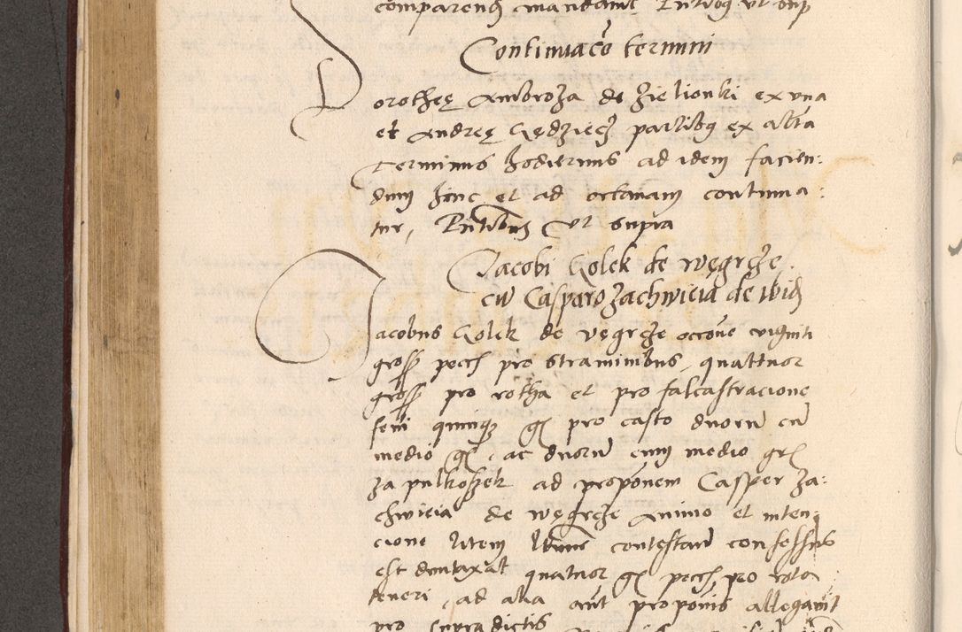 Zdjęcie nr 342 dla obiektu archiwalnego: Acta actorum, sententiarum diffinitivarum coram reverendo domino Petro Miscowski canonico et in spiritualibus vicario generali Cracoviensi ad annum Domini Mᵐᵘᵐ DXLVIᵗᵘᵐ, cuius indictio est quarta, pontificatus sanctissimi in Christo patris et domini nostri domini Pauli divina providencia pape tercii, a die tercia mensis Novembris, annus duodecimus (sic!) feliciter continuantur