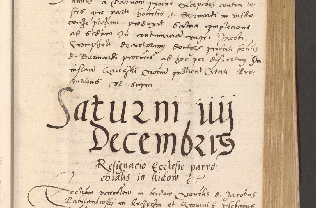 Zdjęcie nr 339 dla obiektu archiwalnego: Acta actorum, sententiarum diffinitivarum coram reverendo domino Petro Miscowski canonico et in spiritualibus vicario generali Cracoviensi ad annum Domini Mᵐᵘᵐ DXLVIᵗᵘᵐ, cuius indictio est quarta, pontificatus sanctissimi in Christo patris et domini nostri domini Pauli divina providencia pape tercii, a die tercia mensis Novembris, annus duodecimus (sic!) feliciter continuantur