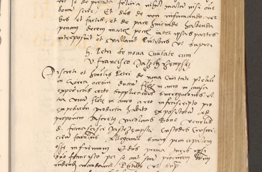 Zdjęcie nr 337 dla obiektu archiwalnego: Acta actorum, sententiarum diffinitivarum coram reverendo domino Petro Miscowski canonico et in spiritualibus vicario generali Cracoviensi ad annum Domini Mᵐᵘᵐ DXLVIᵗᵘᵐ, cuius indictio est quarta, pontificatus sanctissimi in Christo patris et domini nostri domini Pauli divina providencia pape tercii, a die tercia mensis Novembris, annus duodecimus (sic!) feliciter continuantur