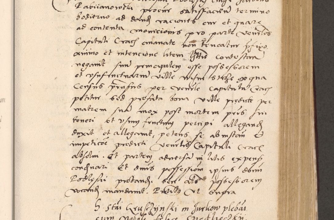 Zdjęcie nr 333 dla obiektu archiwalnego: Acta actorum, sententiarum diffinitivarum coram reverendo domino Petro Miscowski canonico et in spiritualibus vicario generali Cracoviensi ad annum Domini Mᵐᵘᵐ DXLVIᵗᵘᵐ, cuius indictio est quarta, pontificatus sanctissimi in Christo patris et domini nostri domini Pauli divina providencia pape tercii, a die tercia mensis Novembris, annus duodecimus (sic!) feliciter continuantur