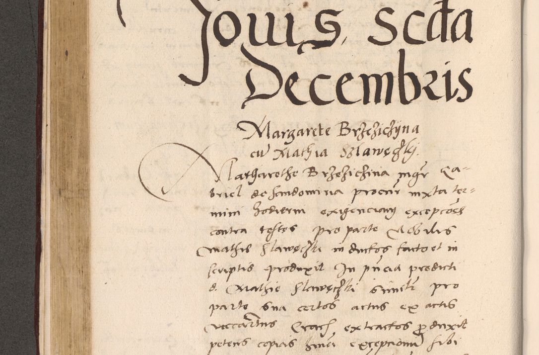 Zdjęcie nr 336 dla obiektu archiwalnego: Acta actorum, sententiarum diffinitivarum coram reverendo domino Petro Miscowski canonico et in spiritualibus vicario generali Cracoviensi ad annum Domini Mᵐᵘᵐ DXLVIᵗᵘᵐ, cuius indictio est quarta, pontificatus sanctissimi in Christo patris et domini nostri domini Pauli divina providencia pape tercii, a die tercia mensis Novembris, annus duodecimus (sic!) feliciter continuantur
