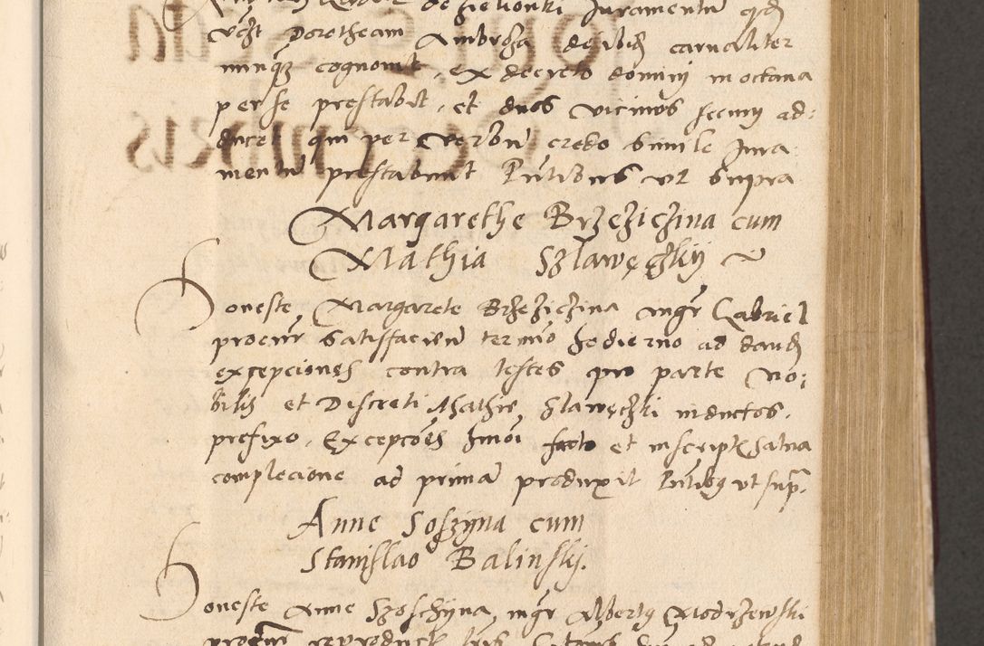 Zdjęcie nr 335 dla obiektu archiwalnego: Acta actorum, sententiarum diffinitivarum coram reverendo domino Petro Miscowski canonico et in spiritualibus vicario generali Cracoviensi ad annum Domini Mᵐᵘᵐ DXLVIᵗᵘᵐ, cuius indictio est quarta, pontificatus sanctissimi in Christo patris et domini nostri domini Pauli divina providencia pape tercii, a die tercia mensis Novembris, annus duodecimus (sic!) feliciter continuantur