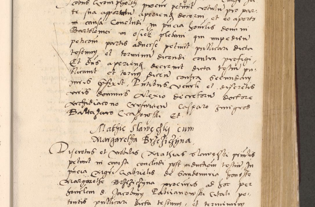 Zdjęcie nr 329 dla obiektu archiwalnego: Acta actorum, sententiarum diffinitivarum coram reverendo domino Petro Miscowski canonico et in spiritualibus vicario generali Cracoviensi ad annum Domini Mᵐᵘᵐ DXLVIᵗᵘᵐ, cuius indictio est quarta, pontificatus sanctissimi in Christo patris et domini nostri domini Pauli divina providencia pape tercii, a die tercia mensis Novembris, annus duodecimus (sic!) feliciter continuantur