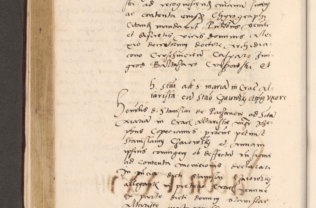 Zdjęcie nr 332 dla obiektu archiwalnego: Acta actorum, sententiarum diffinitivarum coram reverendo domino Petro Miscowski canonico et in spiritualibus vicario generali Cracoviensi ad annum Domini Mᵐᵘᵐ DXLVIᵗᵘᵐ, cuius indictio est quarta, pontificatus sanctissimi in Christo patris et domini nostri domini Pauli divina providencia pape tercii, a die tercia mensis Novembris, annus duodecimus (sic!) feliciter continuantur