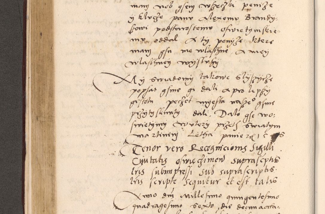 Zdjęcie nr 326 dla obiektu archiwalnego: Acta actorum, sententiarum diffinitivarum coram reverendo domino Petro Miscowski canonico et in spiritualibus vicario generali Cracoviensi ad annum Domini Mᵐᵘᵐ DXLVIᵗᵘᵐ, cuius indictio est quarta, pontificatus sanctissimi in Christo patris et domini nostri domini Pauli divina providencia pape tercii, a die tercia mensis Novembris, annus duodecimus (sic!) feliciter continuantur