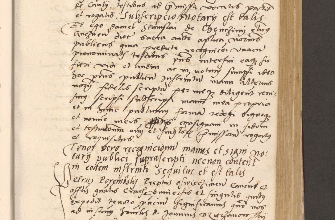 Zdjęcie nr 321 dla obiektu archiwalnego: Acta actorum, sententiarum diffinitivarum coram reverendo domino Petro Miscowski canonico et in spiritualibus vicario generali Cracoviensi ad annum Domini Mᵐᵘᵐ DXLVIᵗᵘᵐ, cuius indictio est quarta, pontificatus sanctissimi in Christo patris et domini nostri domini Pauli divina providencia pape tercii, a die tercia mensis Novembris, annus duodecimus (sic!) feliciter continuantur