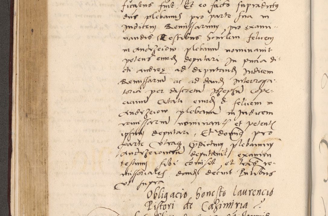 Zdjęcie nr 308 dla obiektu archiwalnego: Acta actorum, sententiarum diffinitivarum coram reverendo domino Petro Miscowski canonico et in spiritualibus vicario generali Cracoviensi ad annum Domini Mᵐᵘᵐ DXLVIᵗᵘᵐ, cuius indictio est quarta, pontificatus sanctissimi in Christo patris et domini nostri domini Pauli divina providencia pape tercii, a die tercia mensis Novembris, annus duodecimus (sic!) feliciter continuantur