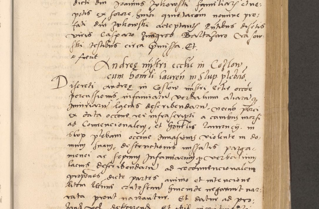 Zdjęcie nr 307 dla obiektu archiwalnego: Acta actorum, sententiarum diffinitivarum coram reverendo domino Petro Miscowski canonico et in spiritualibus vicario generali Cracoviensi ad annum Domini Mᵐᵘᵐ DXLVIᵗᵘᵐ, cuius indictio est quarta, pontificatus sanctissimi in Christo patris et domini nostri domini Pauli divina providencia pape tercii, a die tercia mensis Novembris, annus duodecimus (sic!) feliciter continuantur
