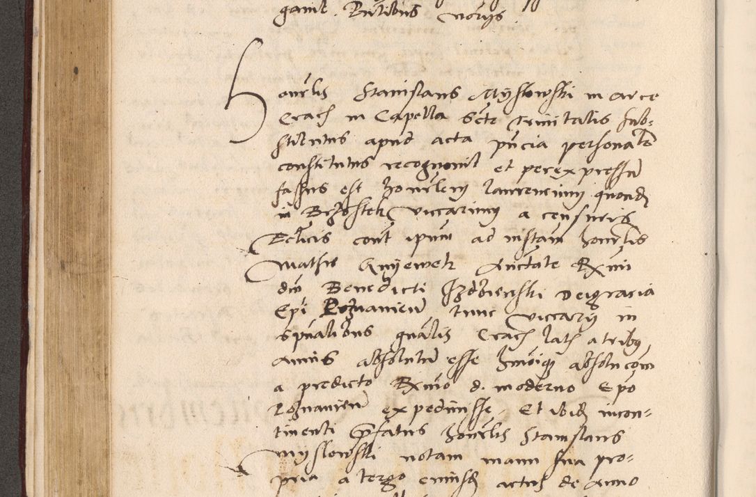 Zdjęcie nr 304 dla obiektu archiwalnego: Acta actorum, sententiarum diffinitivarum coram reverendo domino Petro Miscowski canonico et in spiritualibus vicario generali Cracoviensi ad annum Domini Mᵐᵘᵐ DXLVIᵗᵘᵐ, cuius indictio est quarta, pontificatus sanctissimi in Christo patris et domini nostri domini Pauli divina providencia pape tercii, a die tercia mensis Novembris, annus duodecimus (sic!) feliciter continuantur
