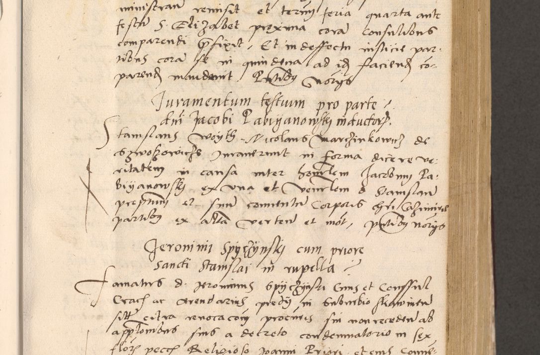 Zdjęcie nr 297 dla obiektu archiwalnego: Acta actorum, sententiarum diffinitivarum coram reverendo domino Petro Miscowski canonico et in spiritualibus vicario generali Cracoviensi ad annum Domini Mᵐᵘᵐ DXLVIᵗᵘᵐ, cuius indictio est quarta, pontificatus sanctissimi in Christo patris et domini nostri domini Pauli divina providencia pape tercii, a die tercia mensis Novembris, annus duodecimus (sic!) feliciter continuantur