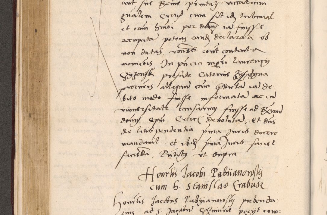 Zdjęcie nr 288 dla obiektu archiwalnego: Acta actorum, sententiarum diffinitivarum coram reverendo domino Petro Miscowski canonico et in spiritualibus vicario generali Cracoviensi ad annum Domini Mᵐᵘᵐ DXLVIᵗᵘᵐ, cuius indictio est quarta, pontificatus sanctissimi in Christo patris et domini nostri domini Pauli divina providencia pape tercii, a die tercia mensis Novembris, annus duodecimus (sic!) feliciter continuantur