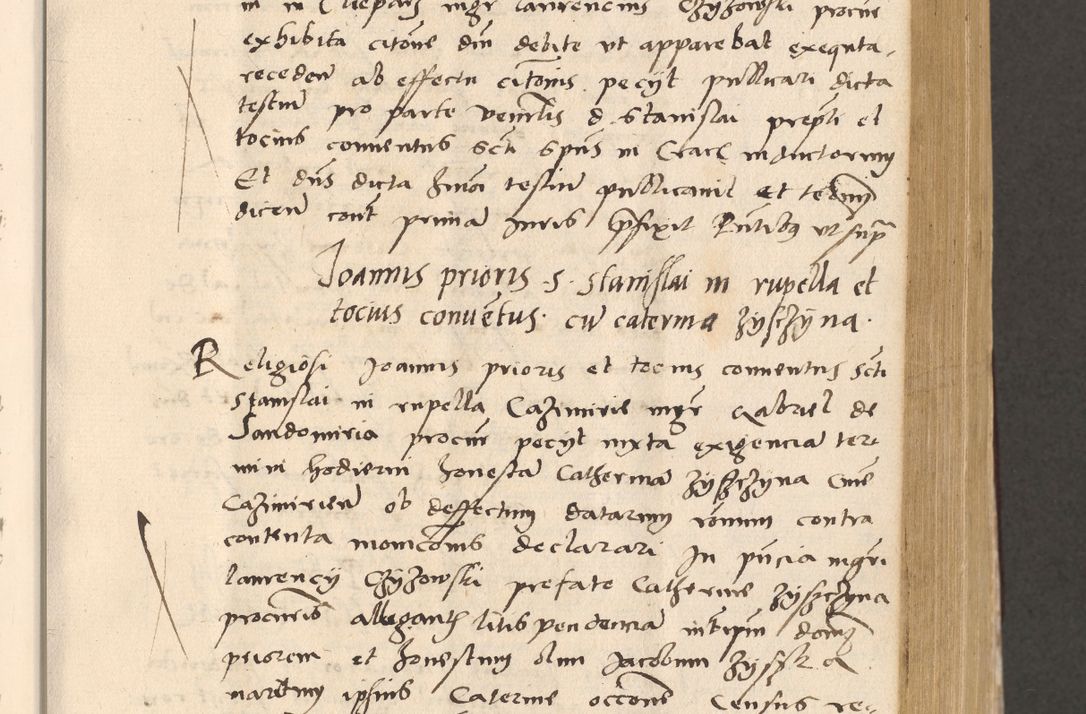 Zdjęcie nr 287 dla obiektu archiwalnego: Acta actorum, sententiarum diffinitivarum coram reverendo domino Petro Miscowski canonico et in spiritualibus vicario generali Cracoviensi ad annum Domini Mᵐᵘᵐ DXLVIᵗᵘᵐ, cuius indictio est quarta, pontificatus sanctissimi in Christo patris et domini nostri domini Pauli divina providencia pape tercii, a die tercia mensis Novembris, annus duodecimus (sic!) feliciter continuantur