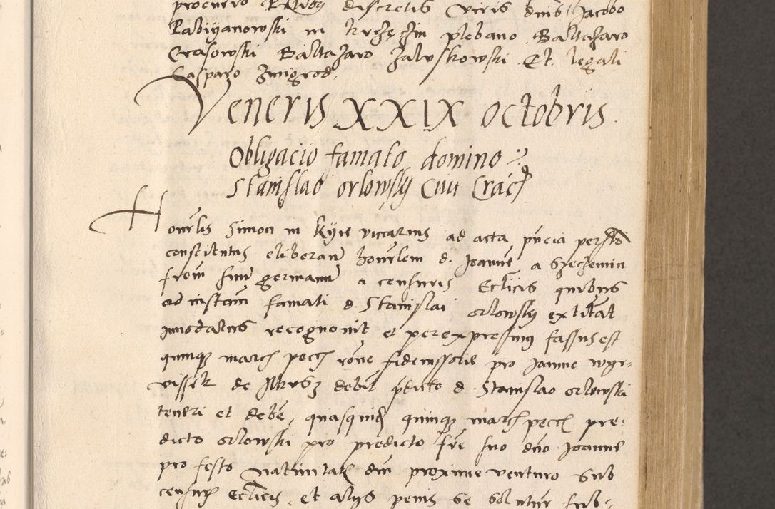 Zdjęcie nr 283 dla obiektu archiwalnego: Acta actorum, sententiarum diffinitivarum coram reverendo domino Petro Miscowski canonico et in spiritualibus vicario generali Cracoviensi ad annum Domini Mᵐᵘᵐ DXLVIᵗᵘᵐ, cuius indictio est quarta, pontificatus sanctissimi in Christo patris et domini nostri domini Pauli divina providencia pape tercii, a die tercia mensis Novembris, annus duodecimus (sic!) feliciter continuantur