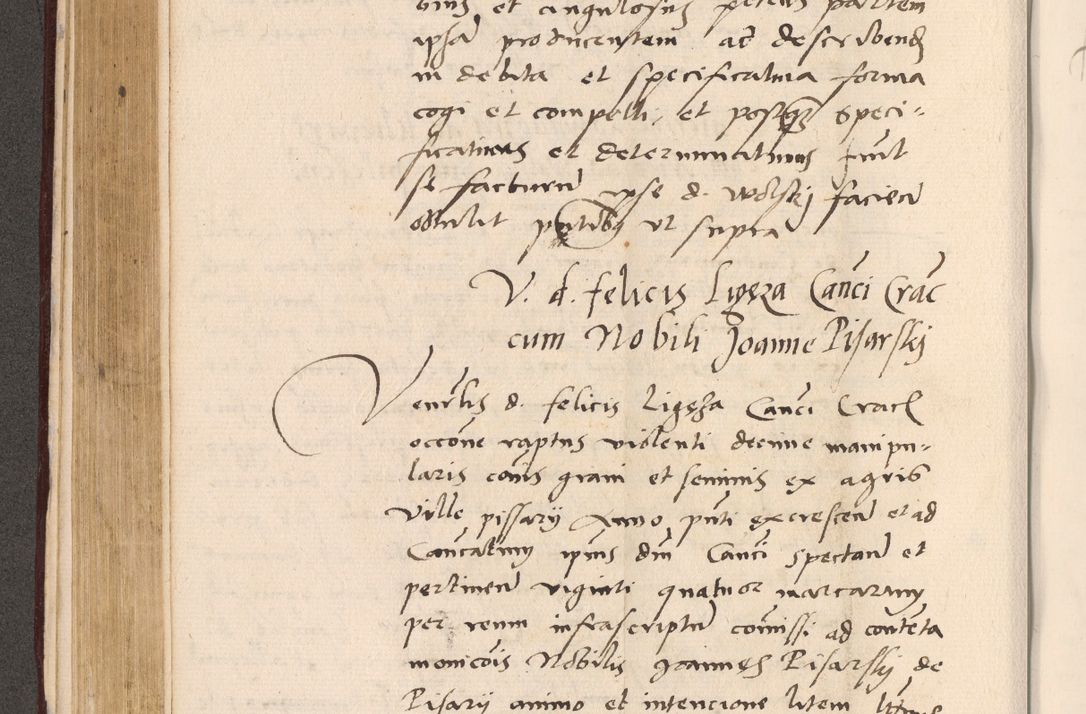 Zdjęcie nr 280 dla obiektu archiwalnego: Acta actorum, sententiarum diffinitivarum coram reverendo domino Petro Miscowski canonico et in spiritualibus vicario generali Cracoviensi ad annum Domini Mᵐᵘᵐ DXLVIᵗᵘᵐ, cuius indictio est quarta, pontificatus sanctissimi in Christo patris et domini nostri domini Pauli divina providencia pape tercii, a die tercia mensis Novembris, annus duodecimus (sic!) feliciter continuantur