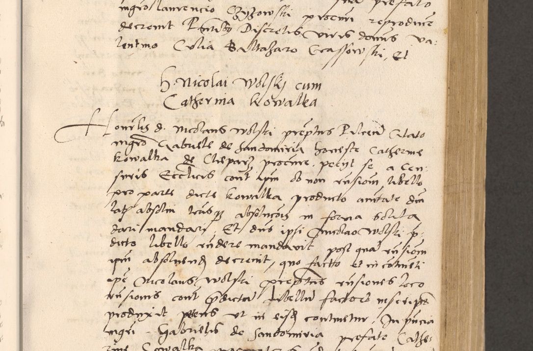 Zdjęcie nr 277 dla obiektu archiwalnego: Acta actorum, sententiarum diffinitivarum coram reverendo domino Petro Miscowski canonico et in spiritualibus vicario generali Cracoviensi ad annum Domini Mᵐᵘᵐ DXLVIᵗᵘᵐ, cuius indictio est quarta, pontificatus sanctissimi in Christo patris et domini nostri domini Pauli divina providencia pape tercii, a die tercia mensis Novembris, annus duodecimus (sic!) feliciter continuantur