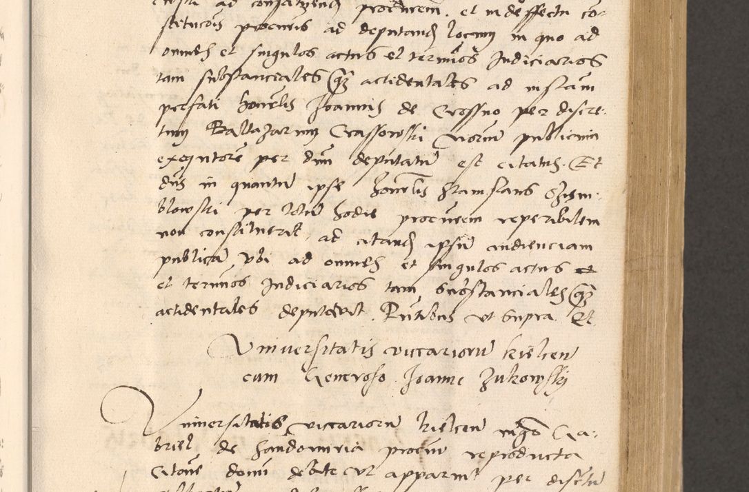 Zdjęcie nr 273 dla obiektu archiwalnego: Acta actorum, sententiarum diffinitivarum coram reverendo domino Petro Miscowski canonico et in spiritualibus vicario generali Cracoviensi ad annum Domini Mᵐᵘᵐ DXLVIᵗᵘᵐ, cuius indictio est quarta, pontificatus sanctissimi in Christo patris et domini nostri domini Pauli divina providencia pape tercii, a die tercia mensis Novembris, annus duodecimus (sic!) feliciter continuantur