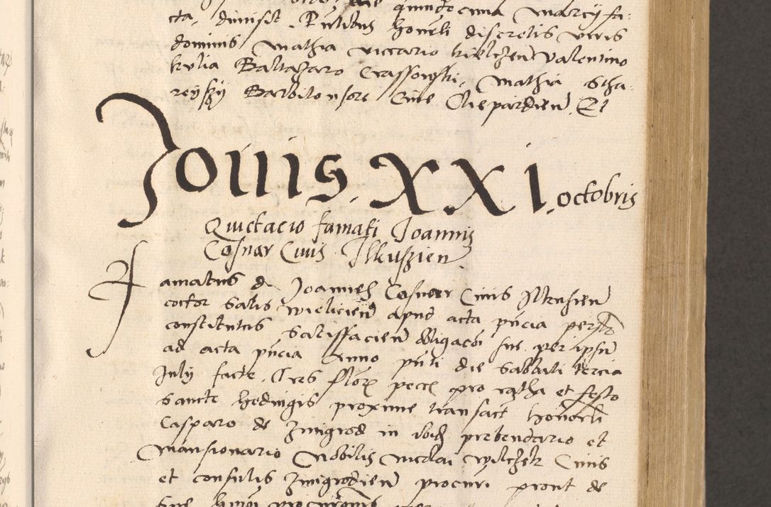 Zdjęcie nr 271 dla obiektu archiwalnego: Acta actorum, sententiarum diffinitivarum coram reverendo domino Petro Miscowski canonico et in spiritualibus vicario generali Cracoviensi ad annum Domini Mᵐᵘᵐ DXLVIᵗᵘᵐ, cuius indictio est quarta, pontificatus sanctissimi in Christo patris et domini nostri domini Pauli divina providencia pape tercii, a die tercia mensis Novembris, annus duodecimus (sic!) feliciter continuantur