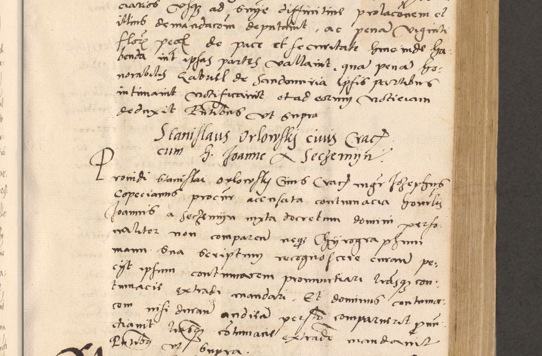 Zdjęcie nr 269 dla obiektu archiwalnego: Acta actorum, sententiarum diffinitivarum coram reverendo domino Petro Miscowski canonico et in spiritualibus vicario generali Cracoviensi ad annum Domini Mᵐᵘᵐ DXLVIᵗᵘᵐ, cuius indictio est quarta, pontificatus sanctissimi in Christo patris et domini nostri domini Pauli divina providencia pape tercii, a die tercia mensis Novembris, annus duodecimus (sic!) feliciter continuantur