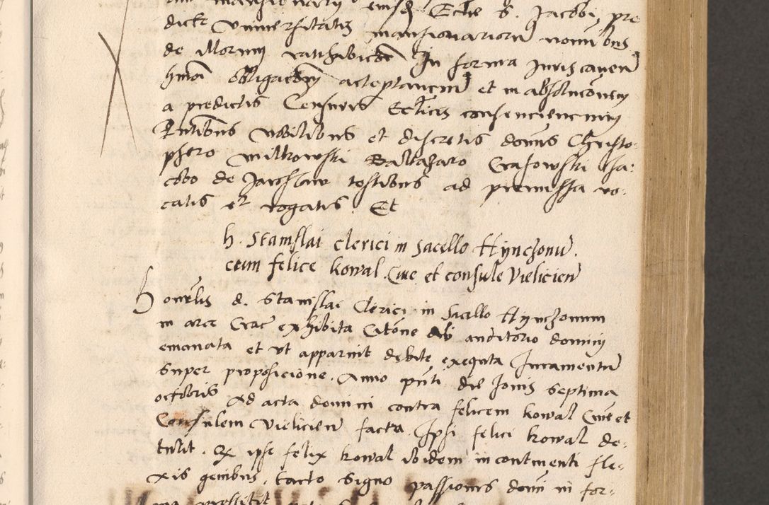 Zdjęcie nr 265 dla obiektu archiwalnego: Acta actorum, sententiarum diffinitivarum coram reverendo domino Petro Miscowski canonico et in spiritualibus vicario generali Cracoviensi ad annum Domini Mᵐᵘᵐ DXLVIᵗᵘᵐ, cuius indictio est quarta, pontificatus sanctissimi in Christo patris et domini nostri domini Pauli divina providencia pape tercii, a die tercia mensis Novembris, annus duodecimus (sic!) feliciter continuantur