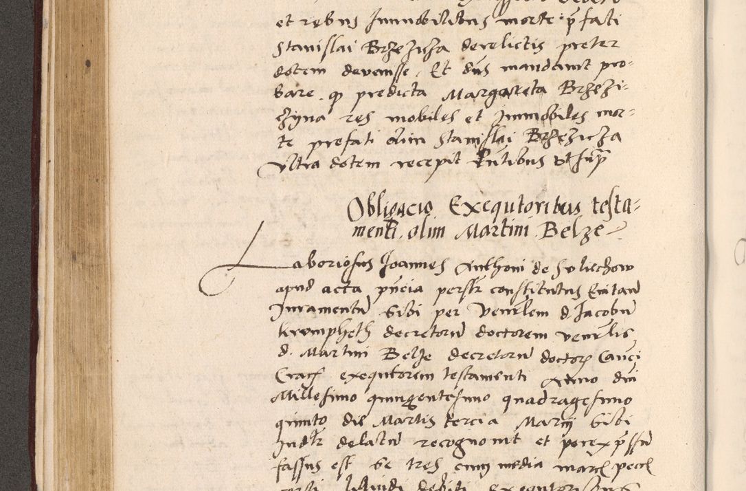 Zdjęcie nr 262 dla obiektu archiwalnego: Acta actorum, sententiarum diffinitivarum coram reverendo domino Petro Miscowski canonico et in spiritualibus vicario generali Cracoviensi ad annum Domini Mᵐᵘᵐ DXLVIᵗᵘᵐ, cuius indictio est quarta, pontificatus sanctissimi in Christo patris et domini nostri domini Pauli divina providencia pape tercii, a die tercia mensis Novembris, annus duodecimus (sic!) feliciter continuantur