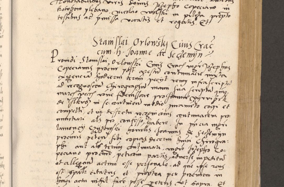 Zdjęcie nr 259 dla obiektu archiwalnego: Acta actorum, sententiarum diffinitivarum coram reverendo domino Petro Miscowski canonico et in spiritualibus vicario generali Cracoviensi ad annum Domini Mᵐᵘᵐ DXLVIᵗᵘᵐ, cuius indictio est quarta, pontificatus sanctissimi in Christo patris et domini nostri domini Pauli divina providencia pape tercii, a die tercia mensis Novembris, annus duodecimus (sic!) feliciter continuantur