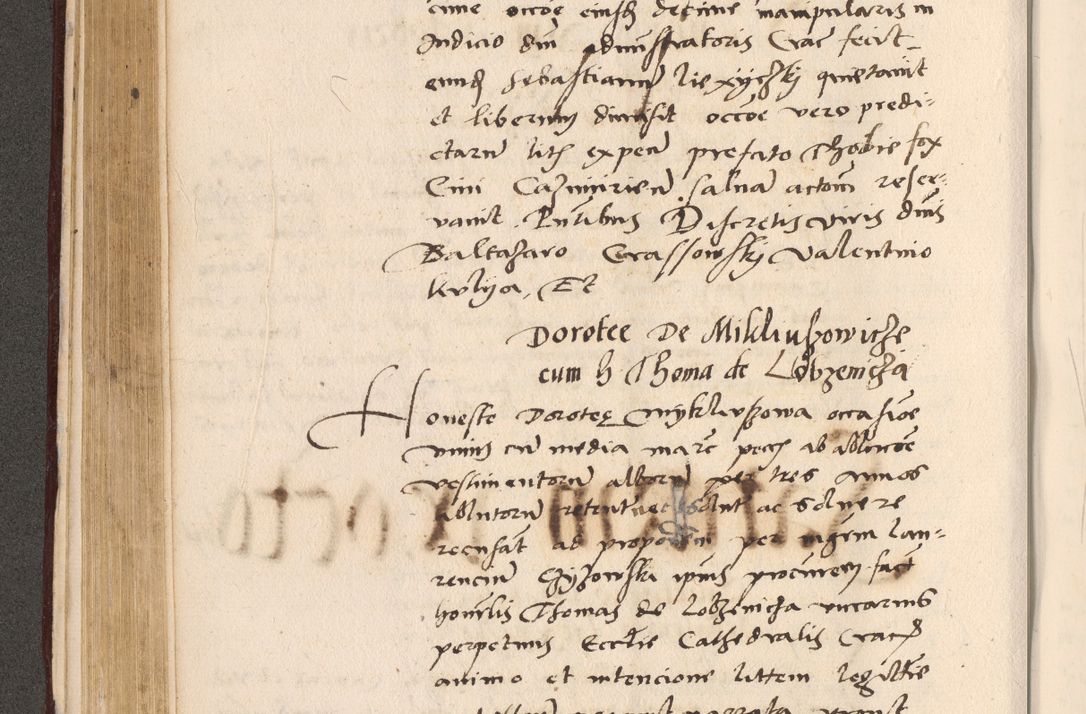 Zdjęcie nr 256 dla obiektu archiwalnego: Acta actorum, sententiarum diffinitivarum coram reverendo domino Petro Miscowski canonico et in spiritualibus vicario generali Cracoviensi ad annum Domini Mᵐᵘᵐ DXLVIᵗᵘᵐ, cuius indictio est quarta, pontificatus sanctissimi in Christo patris et domini nostri domini Pauli divina providencia pape tercii, a die tercia mensis Novembris, annus duodecimus (sic!) feliciter continuantur