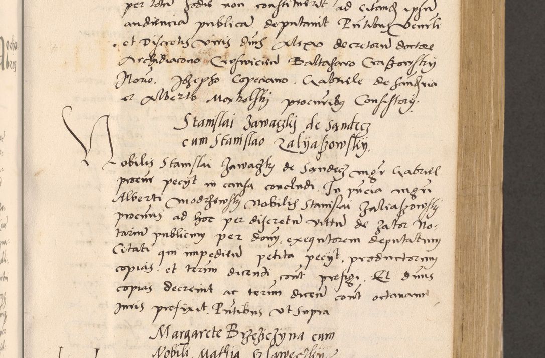 Zdjęcie nr 247 dla obiektu archiwalnego: Acta actorum, sententiarum diffinitivarum coram reverendo domino Petro Miscowski canonico et in spiritualibus vicario generali Cracoviensi ad annum Domini Mᵐᵘᵐ DXLVIᵗᵘᵐ, cuius indictio est quarta, pontificatus sanctissimi in Christo patris et domini nostri domini Pauli divina providencia pape tercii, a die tercia mensis Novembris, annus duodecimus (sic!) feliciter continuantur