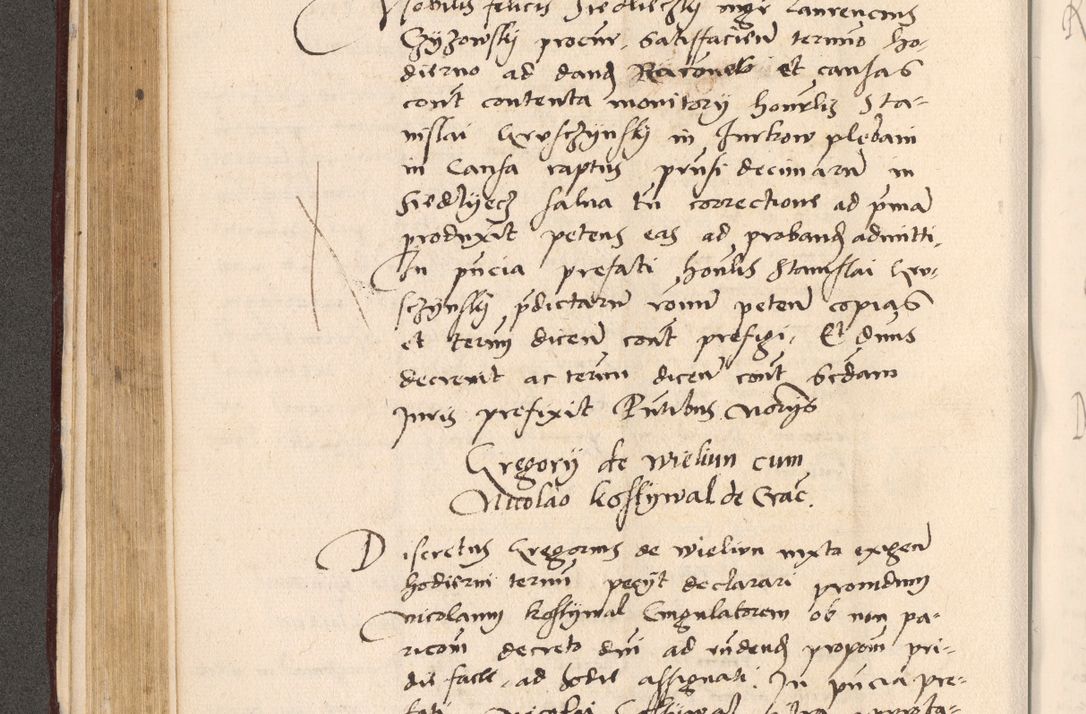 Zdjęcie nr 250 dla obiektu archiwalnego: Acta actorum, sententiarum diffinitivarum coram reverendo domino Petro Miscowski canonico et in spiritualibus vicario generali Cracoviensi ad annum Domini Mᵐᵘᵐ DXLVIᵗᵘᵐ, cuius indictio est quarta, pontificatus sanctissimi in Christo patris et domini nostri domini Pauli divina providencia pape tercii, a die tercia mensis Novembris, annus duodecimus (sic!) feliciter continuantur