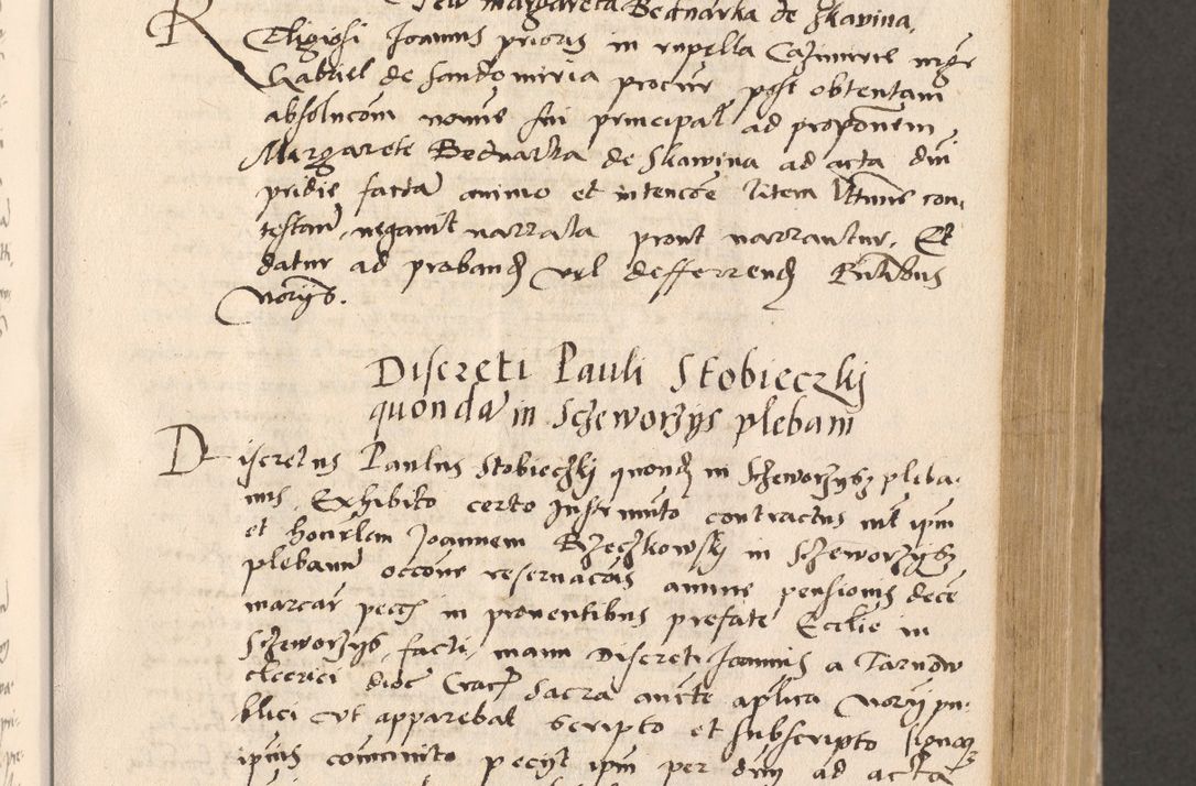 Zdjęcie nr 251 dla obiektu archiwalnego: Acta actorum, sententiarum diffinitivarum coram reverendo domino Petro Miscowski canonico et in spiritualibus vicario generali Cracoviensi ad annum Domini Mᵐᵘᵐ DXLVIᵗᵘᵐ, cuius indictio est quarta, pontificatus sanctissimi in Christo patris et domini nostri domini Pauli divina providencia pape tercii, a die tercia mensis Novembris, annus duodecimus (sic!) feliciter continuantur
