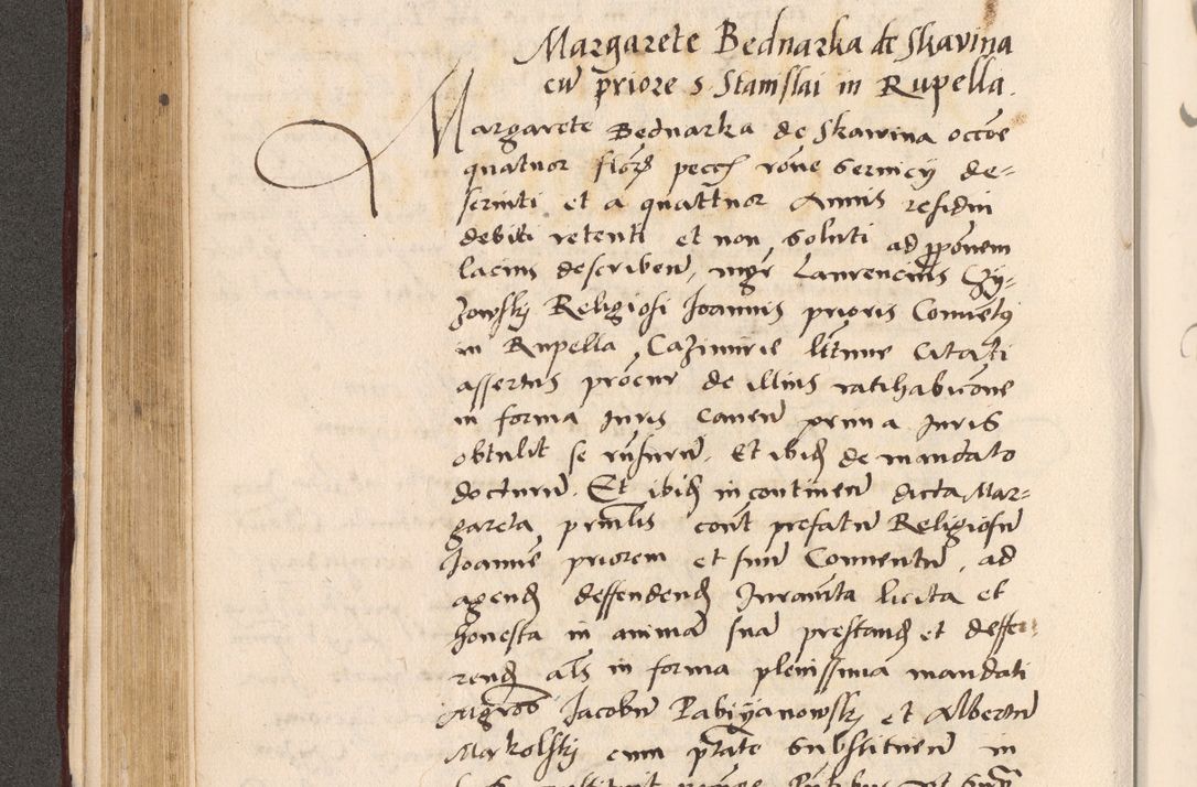 Zdjęcie nr 240 dla obiektu archiwalnego: Acta actorum, sententiarum diffinitivarum coram reverendo domino Petro Miscowski canonico et in spiritualibus vicario generali Cracoviensi ad annum Domini Mᵐᵘᵐ DXLVIᵗᵘᵐ, cuius indictio est quarta, pontificatus sanctissimi in Christo patris et domini nostri domini Pauli divina providencia pape tercii, a die tercia mensis Novembris, annus duodecimus (sic!) feliciter continuantur