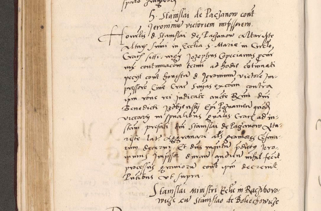 Zdjęcie nr 234 dla obiektu archiwalnego: Acta actorum, sententiarum diffinitivarum coram reverendo domino Petro Miscowski canonico et in spiritualibus vicario generali Cracoviensi ad annum Domini Mᵐᵘᵐ DXLVIᵗᵘᵐ, cuius indictio est quarta, pontificatus sanctissimi in Christo patris et domini nostri domini Pauli divina providencia pape tercii, a die tercia mensis Novembris, annus duodecimus (sic!) feliciter continuantur