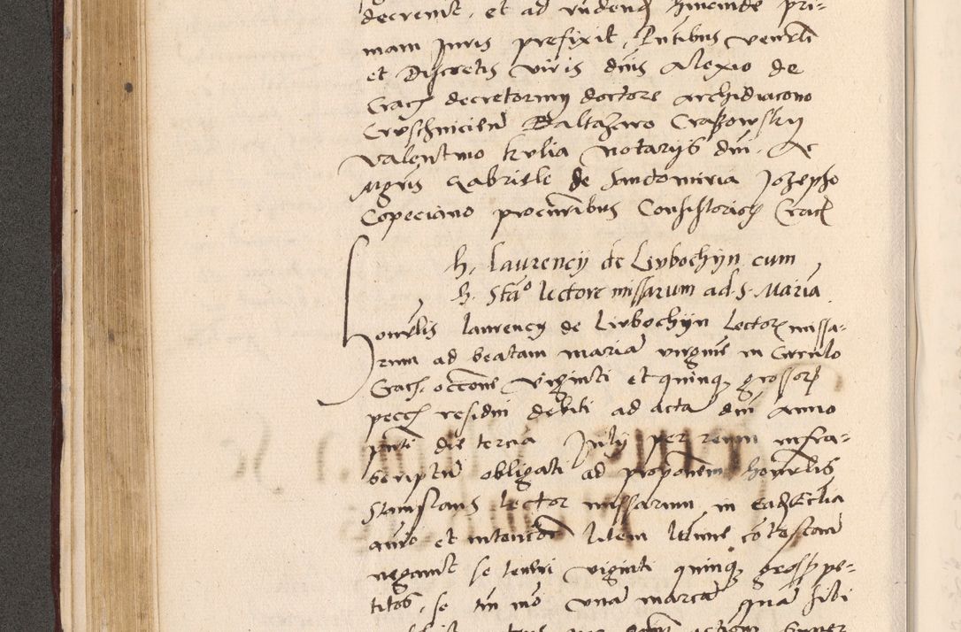 Zdjęcie nr 236 dla obiektu archiwalnego: Acta actorum, sententiarum diffinitivarum coram reverendo domino Petro Miscowski canonico et in spiritualibus vicario generali Cracoviensi ad annum Domini Mᵐᵘᵐ DXLVIᵗᵘᵐ, cuius indictio est quarta, pontificatus sanctissimi in Christo patris et domini nostri domini Pauli divina providencia pape tercii, a die tercia mensis Novembris, annus duodecimus (sic!) feliciter continuantur