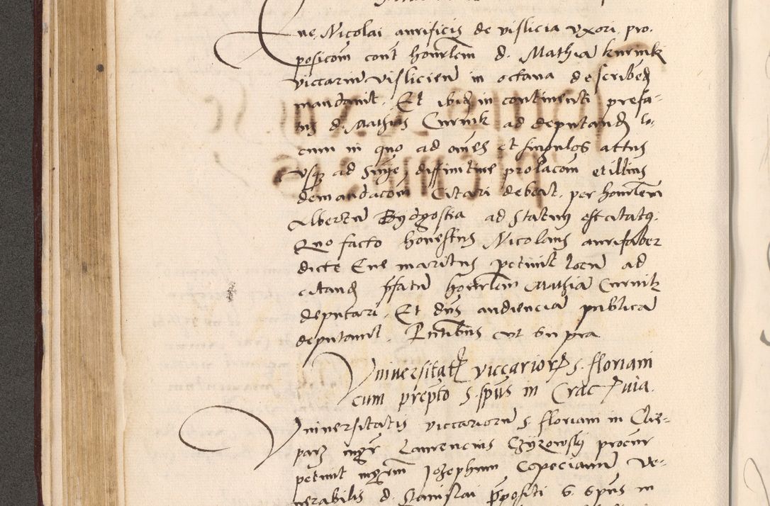 Zdjęcie nr 232 dla obiektu archiwalnego: Acta actorum, sententiarum diffinitivarum coram reverendo domino Petro Miscowski canonico et in spiritualibus vicario generali Cracoviensi ad annum Domini Mᵐᵘᵐ DXLVIᵗᵘᵐ, cuius indictio est quarta, pontificatus sanctissimi in Christo patris et domini nostri domini Pauli divina providencia pape tercii, a die tercia mensis Novembris, annus duodecimus (sic!) feliciter continuantur