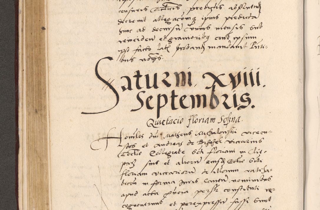Zdjęcie nr 224 dla obiektu archiwalnego: Acta actorum, sententiarum diffinitivarum coram reverendo domino Petro Miscowski canonico et in spiritualibus vicario generali Cracoviensi ad annum Domini Mᵐᵘᵐ DXLVIᵗᵘᵐ, cuius indictio est quarta, pontificatus sanctissimi in Christo patris et domini nostri domini Pauli divina providencia pape tercii, a die tercia mensis Novembris, annus duodecimus (sic!) feliciter continuantur