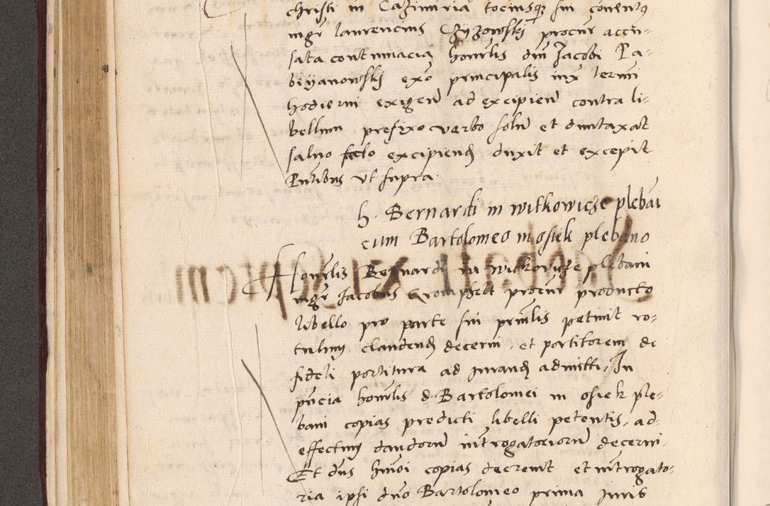 Zdjęcie nr 220 dla obiektu archiwalnego: Acta actorum, sententiarum diffinitivarum coram reverendo domino Petro Miscowski canonico et in spiritualibus vicario generali Cracoviensi ad annum Domini Mᵐᵘᵐ DXLVIᵗᵘᵐ, cuius indictio est quarta, pontificatus sanctissimi in Christo patris et domini nostri domini Pauli divina providencia pape tercii, a die tercia mensis Novembris, annus duodecimus (sic!) feliciter continuantur