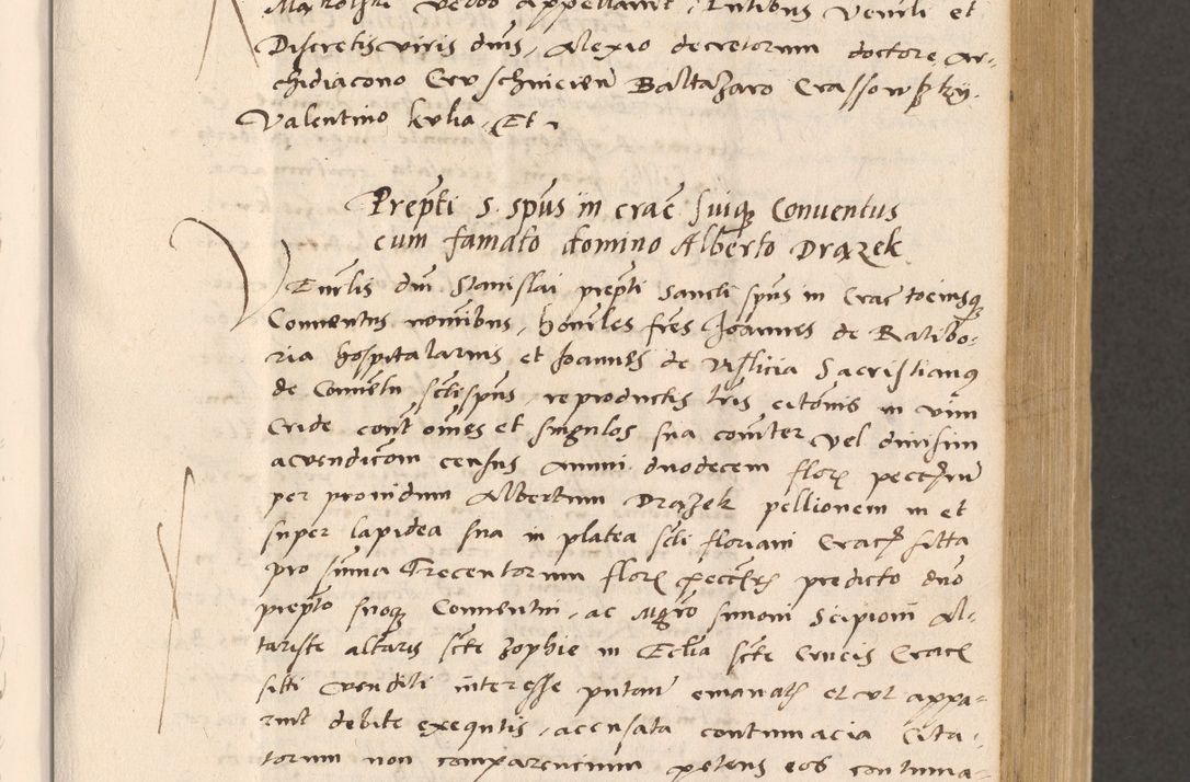 Zdjęcie nr 217 dla obiektu archiwalnego: Acta actorum, sententiarum diffinitivarum coram reverendo domino Petro Miscowski canonico et in spiritualibus vicario generali Cracoviensi ad annum Domini Mᵐᵘᵐ DXLVIᵗᵘᵐ, cuius indictio est quarta, pontificatus sanctissimi in Christo patris et domini nostri domini Pauli divina providencia pape tercii, a die tercia mensis Novembris, annus duodecimus (sic!) feliciter continuantur