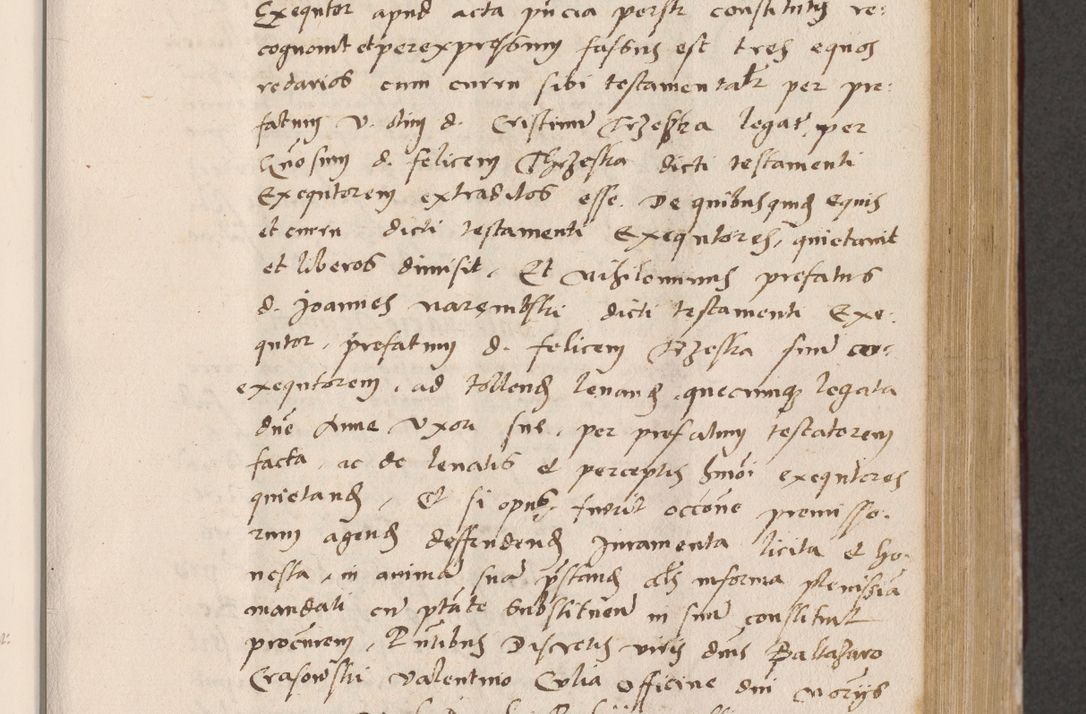 Zdjęcie nr 407 dla obiektu archiwalnego: Acta actorum, sententiarum diffinitivarum coram reverendo domino Petro Miscowski canonico et in spiritualibus vicario generali Cracoviensi ad annum Domini Mᵐᵘᵐ DXLVIᵗᵘᵐ, cuius indictio est quarta, pontificatus sanctissimi in Christo patris et domini nostri domini Pauli divina providencia pape tercii, a die tercia mensis Novembris, annus duodecimus (sic!) feliciter continuantur