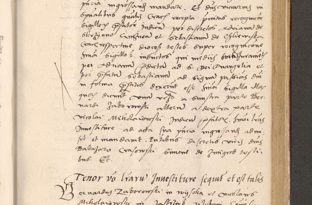 Zdjęcie nr 605 dla obiektu archiwalnego: Acta actorum, sententiarum diffinitivarum coram reverendo domino Petro Miscowski canonico et in spiritualibus vicario generali Cracoviensi ad annum Domini Mᵐᵘᵐ DXLVIᵗᵘᵐ, cuius indictio est quarta, pontificatus sanctissimi in Christo patris et domini nostri domini Pauli divina providencia pape tercii, a die tercia mensis Novembris, annus duodecimus (sic!) feliciter continuantur