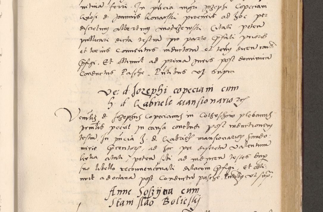 Zdjęcie nr 589 dla obiektu archiwalnego: Acta actorum, sententiarum diffinitivarum coram reverendo domino Petro Miscowski canonico et in spiritualibus vicario generali Cracoviensi ad annum Domini Mᵐᵘᵐ DXLVIᵗᵘᵐ, cuius indictio est quarta, pontificatus sanctissimi in Christo patris et domini nostri domini Pauli divina providencia pape tercii, a die tercia mensis Novembris, annus duodecimus (sic!) feliciter continuantur