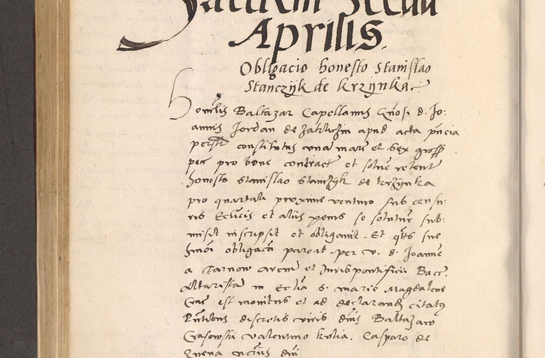 Zdjęcie nr 582 dla obiektu archiwalnego: Acta actorum, sententiarum diffinitivarum coram reverendo domino Petro Miscowski canonico et in spiritualibus vicario generali Cracoviensi ad annum Domini Mᵐᵘᵐ DXLVIᵗᵘᵐ, cuius indictio est quarta, pontificatus sanctissimi in Christo patris et domini nostri domini Pauli divina providencia pape tercii, a die tercia mensis Novembris, annus duodecimus (sic!) feliciter continuantur