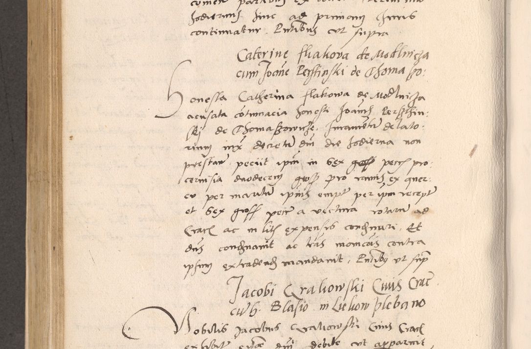 Zdjęcie nr 574 dla obiektu archiwalnego: Acta actorum, sententiarum diffinitivarum coram reverendo domino Petro Miscowski canonico et in spiritualibus vicario generali Cracoviensi ad annum Domini Mᵐᵘᵐ DXLVIᵗᵘᵐ, cuius indictio est quarta, pontificatus sanctissimi in Christo patris et domini nostri domini Pauli divina providencia pape tercii, a die tercia mensis Novembris, annus duodecimus (sic!) feliciter continuantur